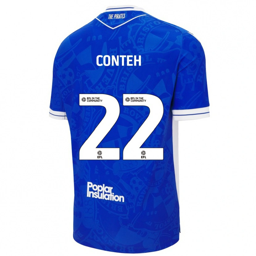 Danxen Kid Kamil Conteh #22 Blue White Home Jersey 2025/26 T-Shirt