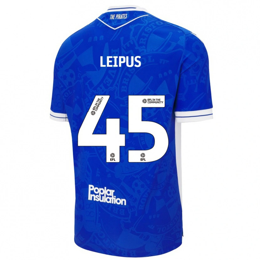 Danxen Kid Brooklyn Leipus #45 Blue White Home Jersey 2025/26 T-Shirt