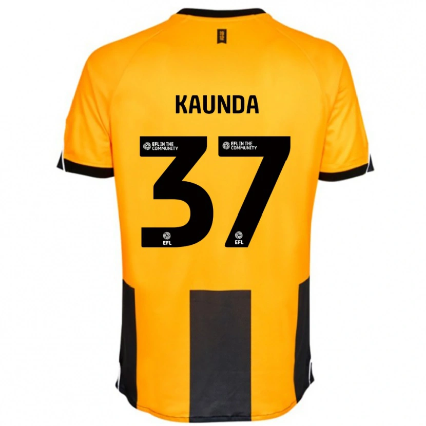Danxen Kid Amaru Kaunda #37 Orange Black Home Jersey 2025/26 T-Shirt