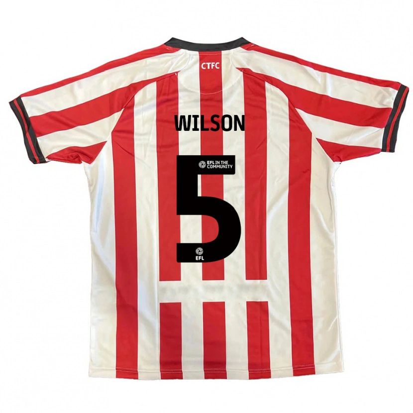 Danxen Kid James Wilson #5 Red White Black Home Jersey 2025/26 T-Shirt