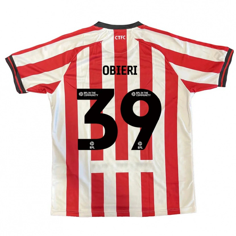 Danxen Kid Sopuruchukwu Obieri #39 Red White Black Home Jersey 2025/26 T-Shirt