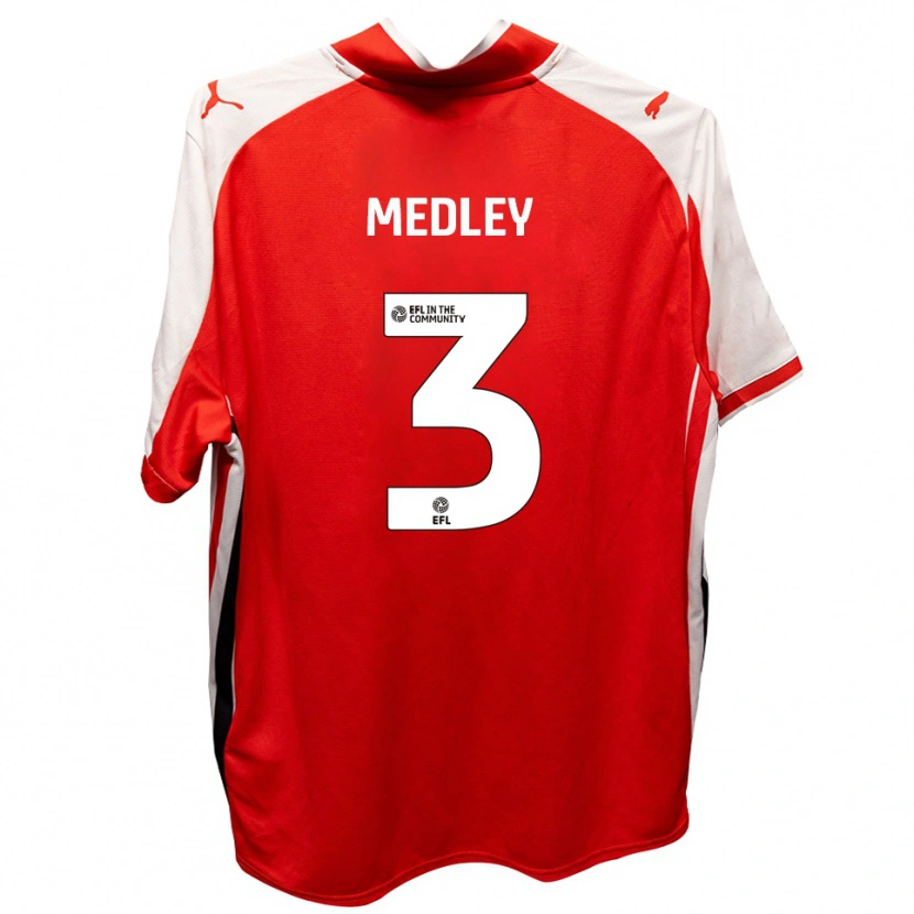 Danxen Kid Zech Medley #3 Red White Home Jersey 2025/26 T-Shirt