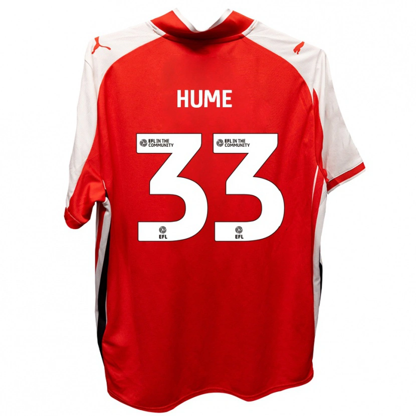 Danxen Kid Denver Hume #33 Red White Home Jersey 2025/26 T-Shirt