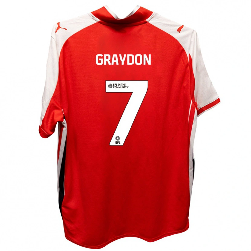 Danxen Kid Ryan Graydon #7 Red White Home Jersey 2025/26 T-Shirt