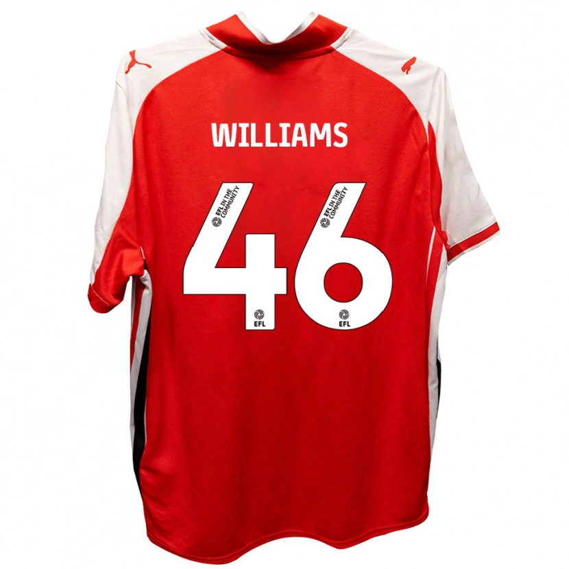 Danxen Kid Theo Williams #46 Red White Home Jersey 2025/26 T-Shirt