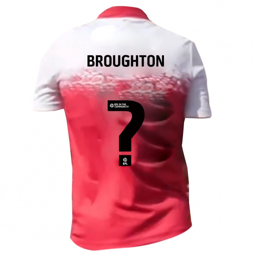 Danxen Kid Olly Broughton #0 Red White Home Jersey 2025/26 T-Shirt