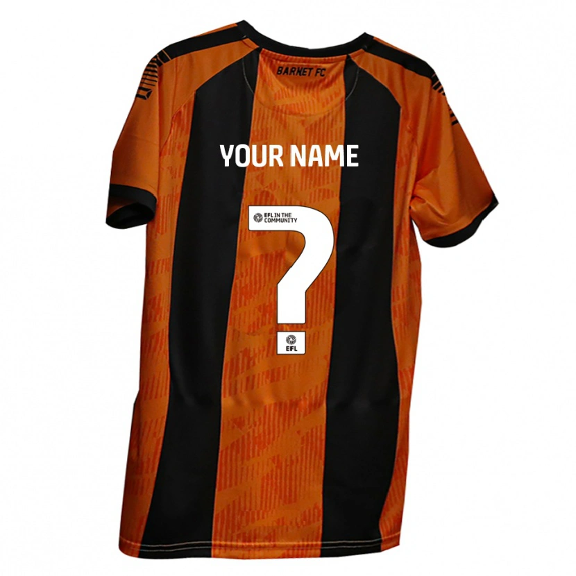 Danxen Kid Your Name #0 Orange Black Home Jersey 2025/26 T-Shirt