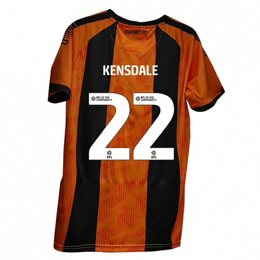 Danxen Kid Ollie Kensdale #22 Orange Black Home Jersey 2025/26 T-Shirt