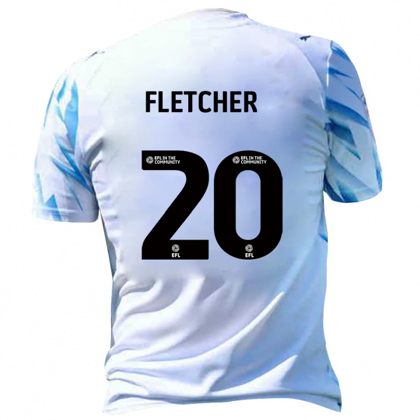 Danxen Kid Isaac Fletcher #20 White Sky Blue Home Jersey 2025/26 T-Shirt