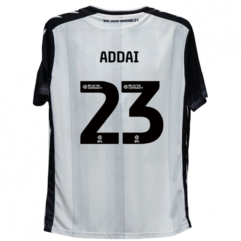 Danxen Kid Dillon Addai #23 White Black Home Jersey 2025/26 T-Shirt