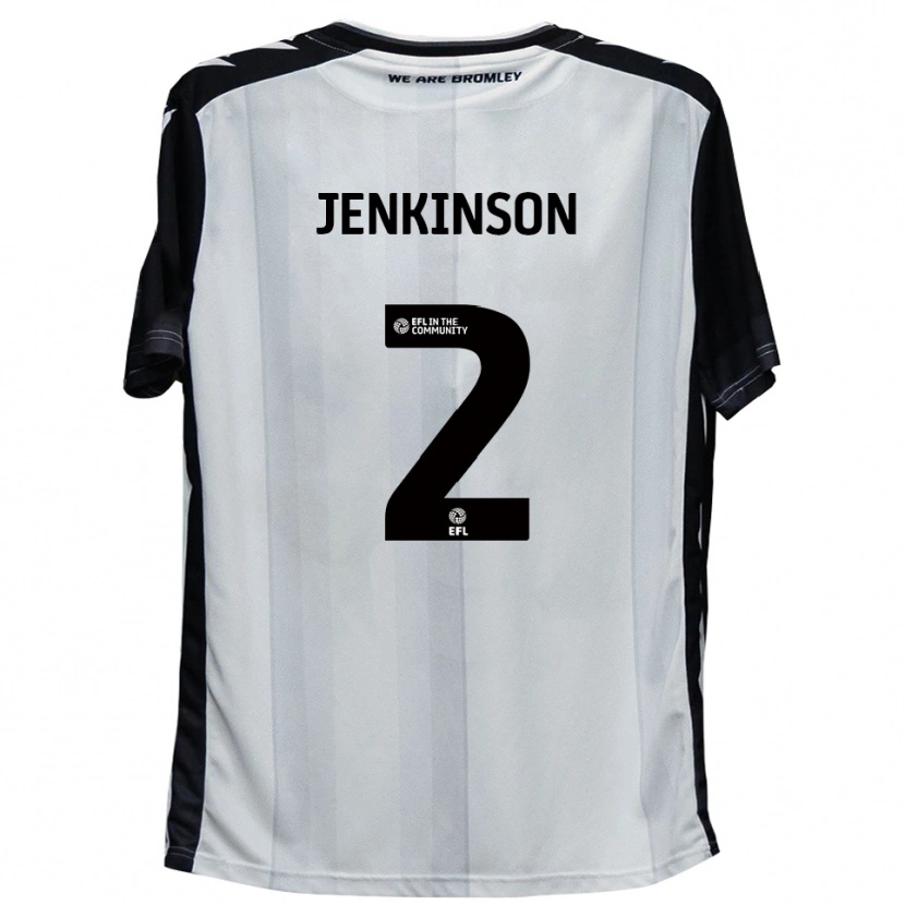 Danxen Kid Carl Jenkinson #2 White Black Home Jersey 2025/26 T-Shirt