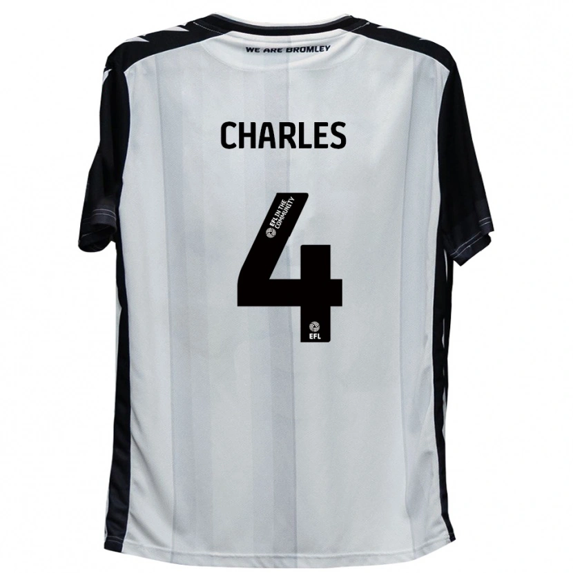 Danxen Kid Ashley Charles #4 White Black Home Jersey 2025/26 T-Shirt