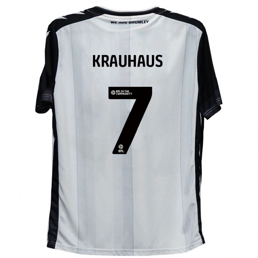 Danxen Kid Ben Krauhaus #7 White Black Home Jersey 2025/26 T-Shirt