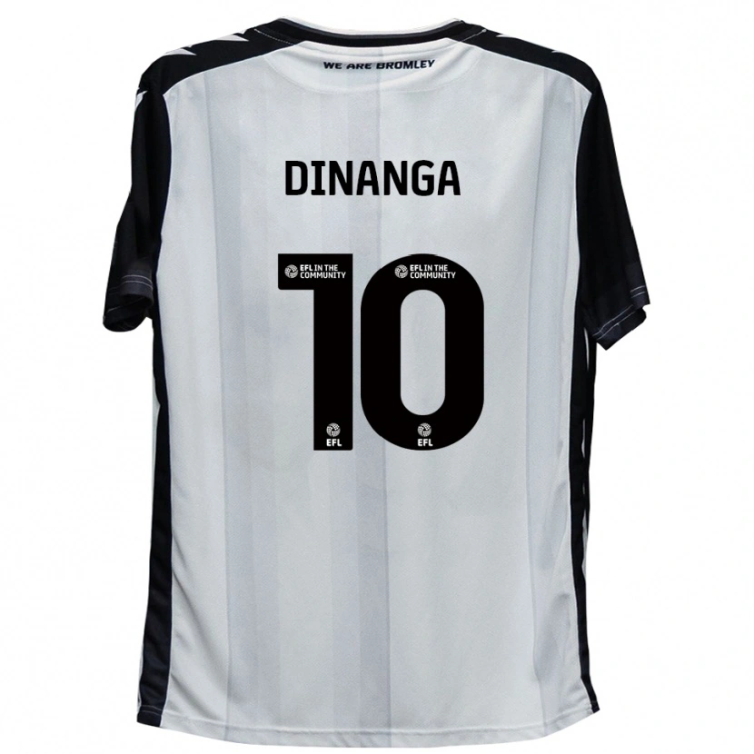 Danxen Kid Marcus Dinanga #10 White Black Home Jersey 2025/26 T-Shirt