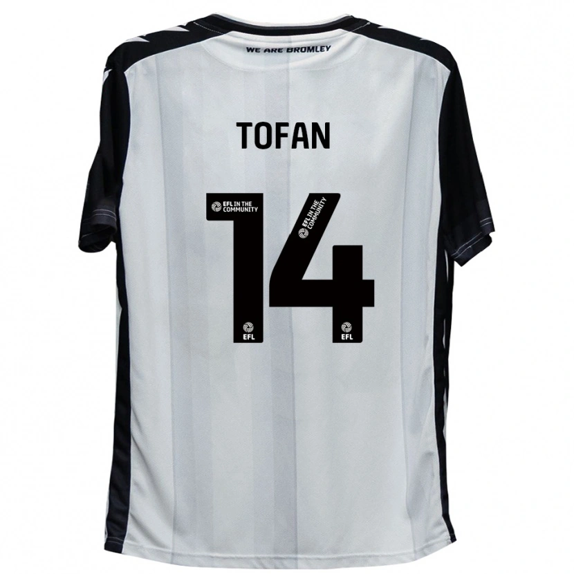 Danxen Kid Rob Tofan #14 White Black Home Jersey 2025/26 T-Shirt