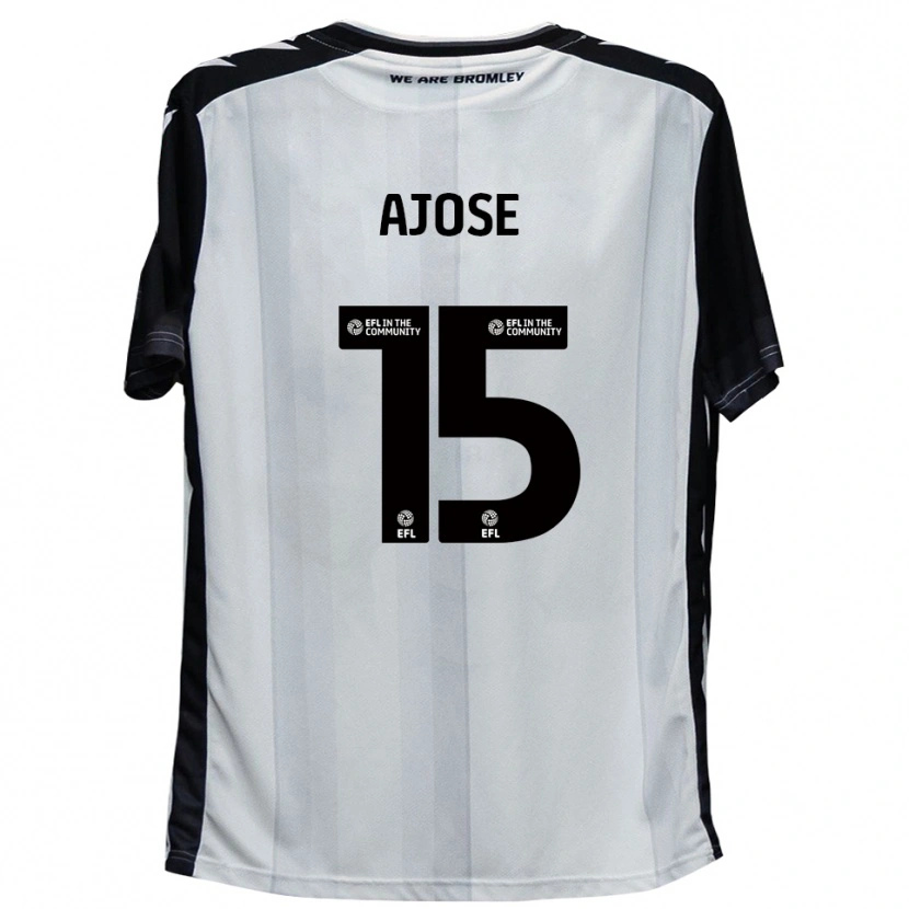 Danxen Kid Zac Ajose #15 White Black Home Jersey 2025/26 T-Shirt