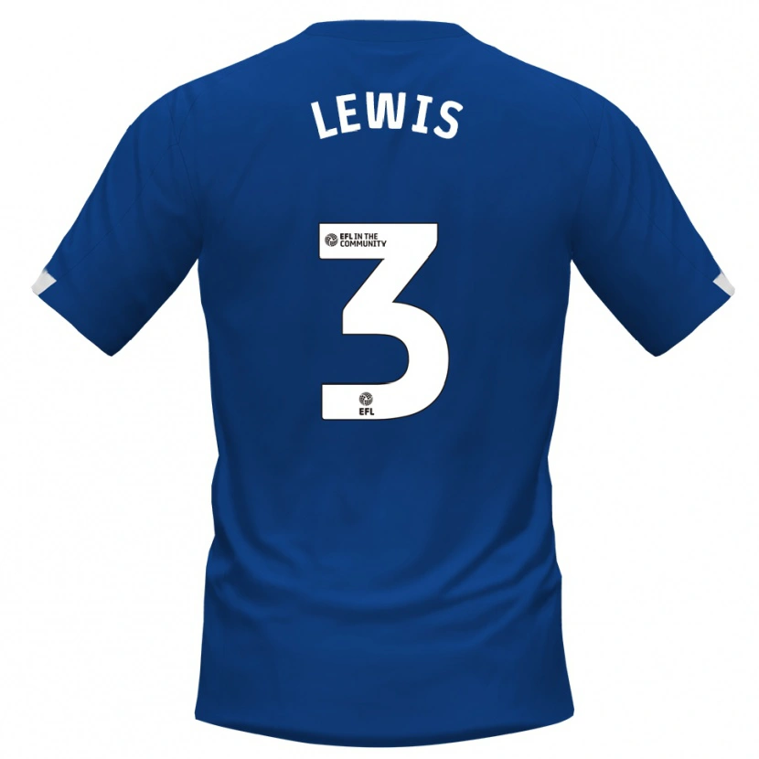 Danxen Kid Adam Lewis #3 Blue White Home Jersey 2025/26 T-Shirt