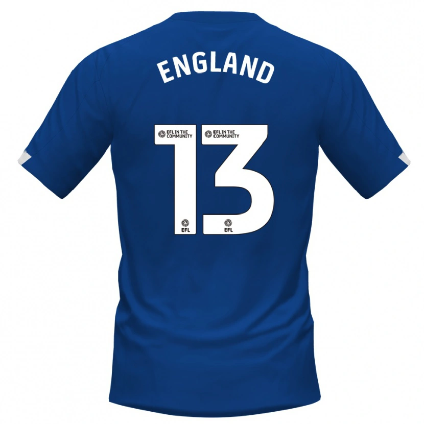 Danxen Kid Kurtis England #13 Blue White Home Jersey 2025/26 T-Shirt