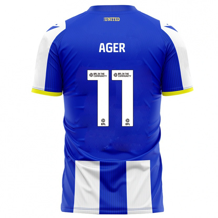 Danxen Kid Emily Ager #11 Blue White Home Jersey 2025/26 T-Shirt