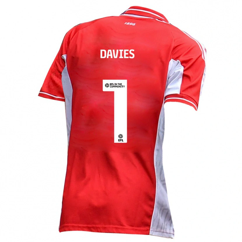 Danxen Kid Harvey Davies #1 Red White Home Jersey 2025/26 T-Shirt