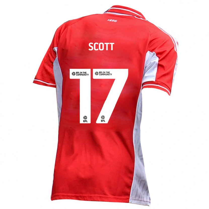 Danxen Kid Kyle Scott #17 Red White Home Jersey 2025/26 T-Shirt