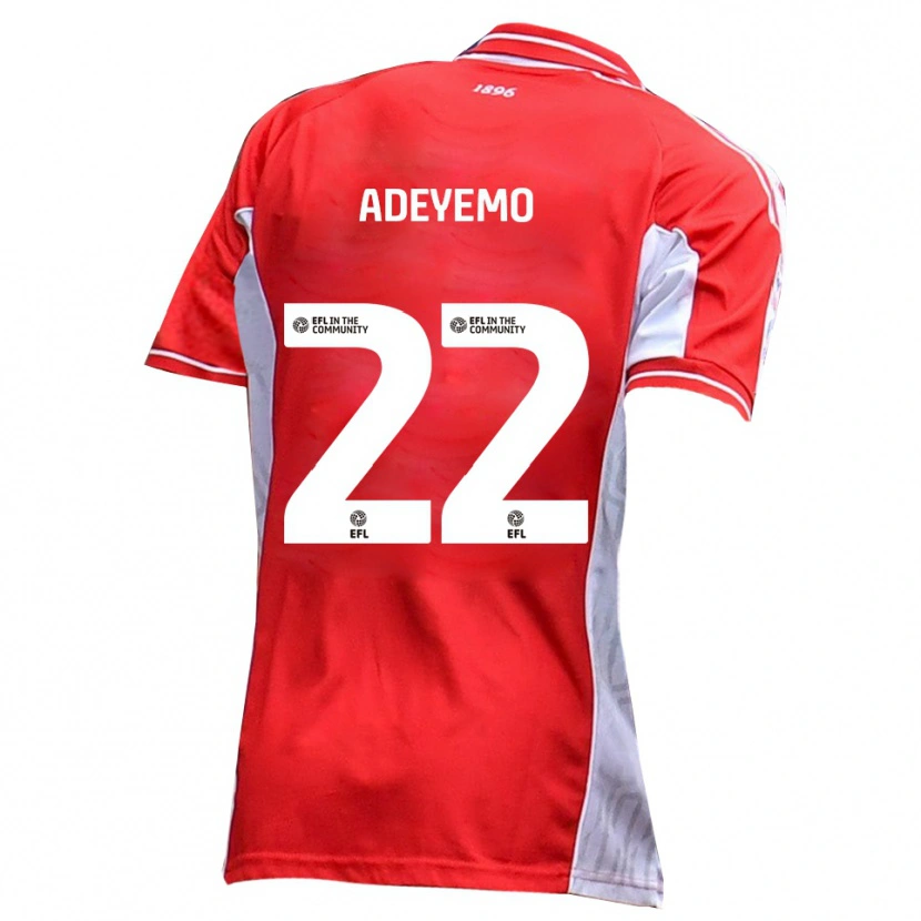 Danxen Kid Ade Adeyemo #22 Red White Home Jersey 2025/26 T-Shirt