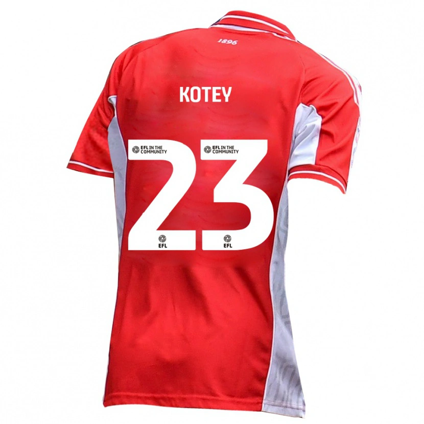 Danxen Kid Fate Kotey #23 Red White Home Jersey 2025/26 T-Shirt
