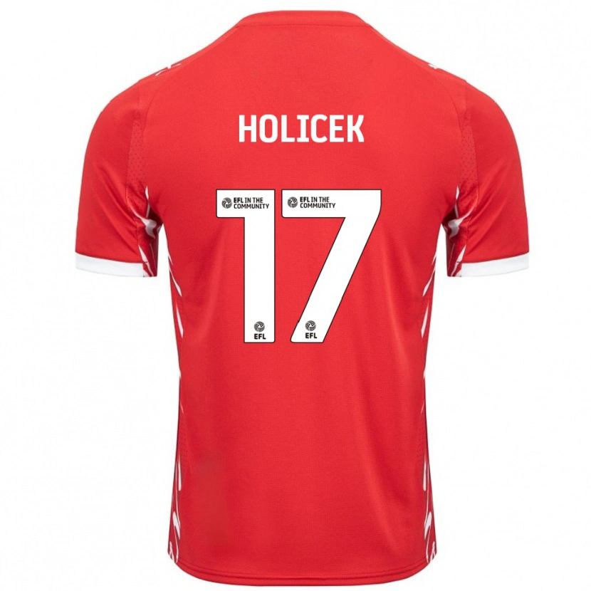 Danxen Kid Matus Holicek #17 Red White Home Jersey 2025/26 T-Shirt