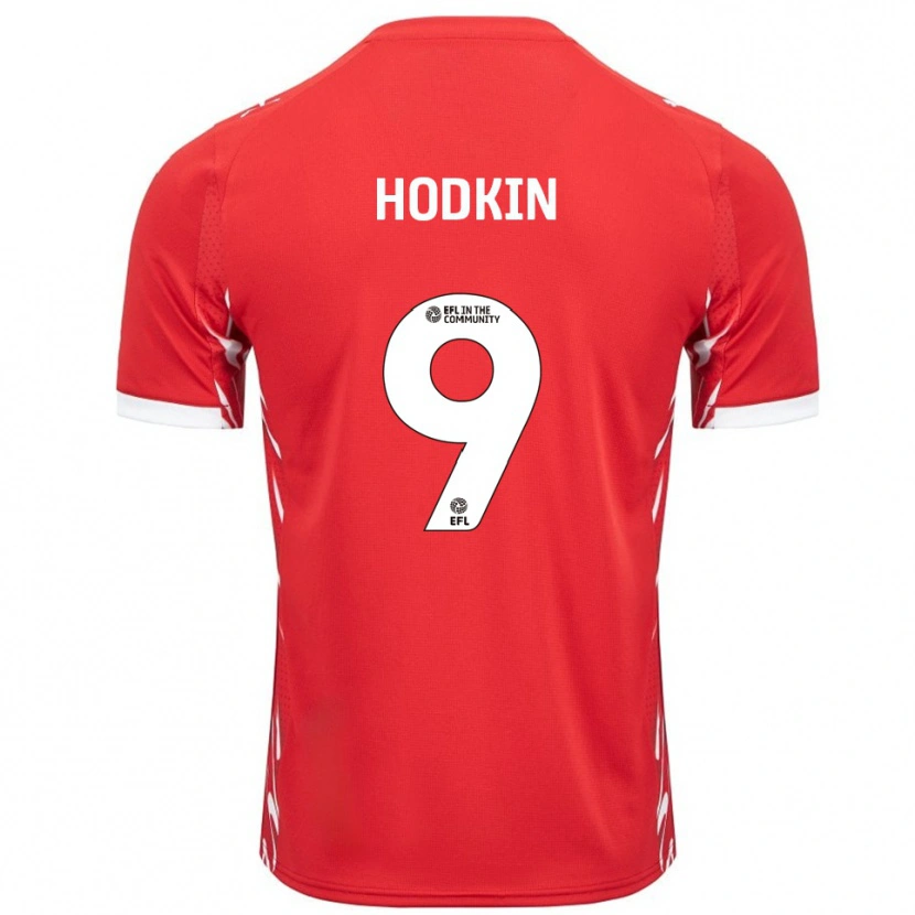 Danxen Kid Jordan Hodkin #9 Red White Home Jersey 2025/26 T-Shirt