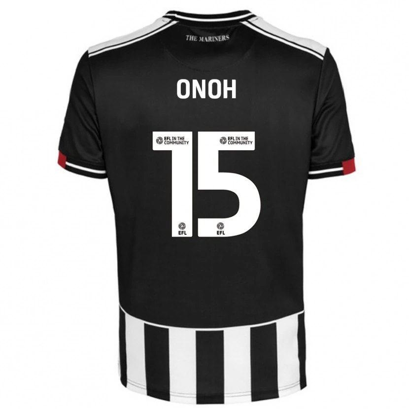 Danxen Kid Fortune Onoh #15 Black White Red Home Jersey 2025/26 T-Shirt