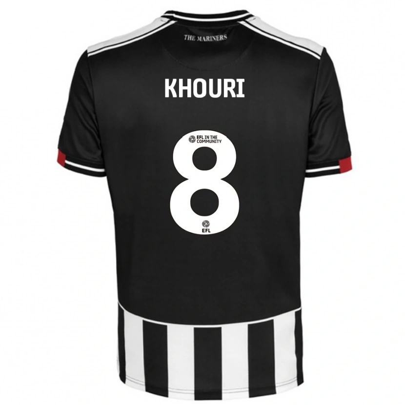 Danxen Kid Evan Khouri #8 Black White Red Home Jersey 2025/26 T-Shirt