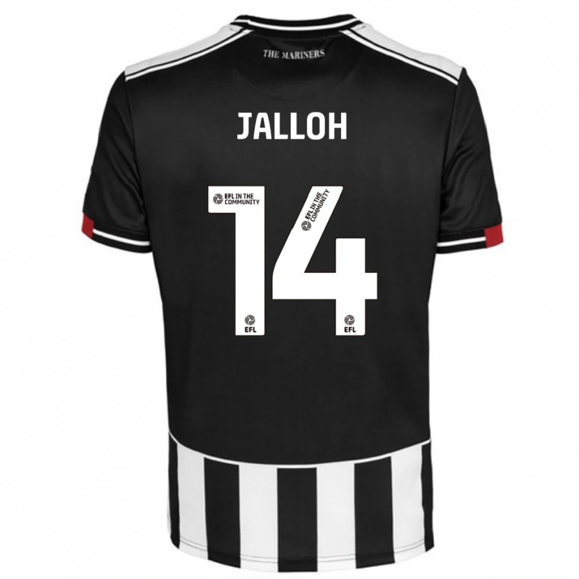 Danxen Kid Mamadu Jalloh #14 Black White Red Home Jersey 2025/26 T-Shirt