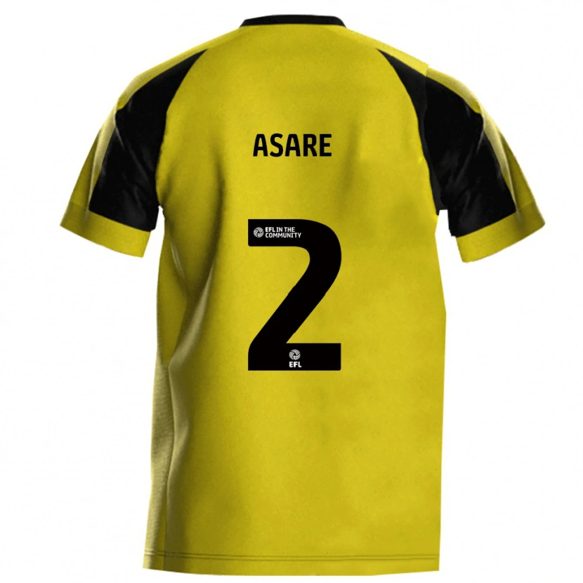 Danxen Kid Zico Asare #2 Yellow Gray Home Jersey 2025/26 T-Shirt