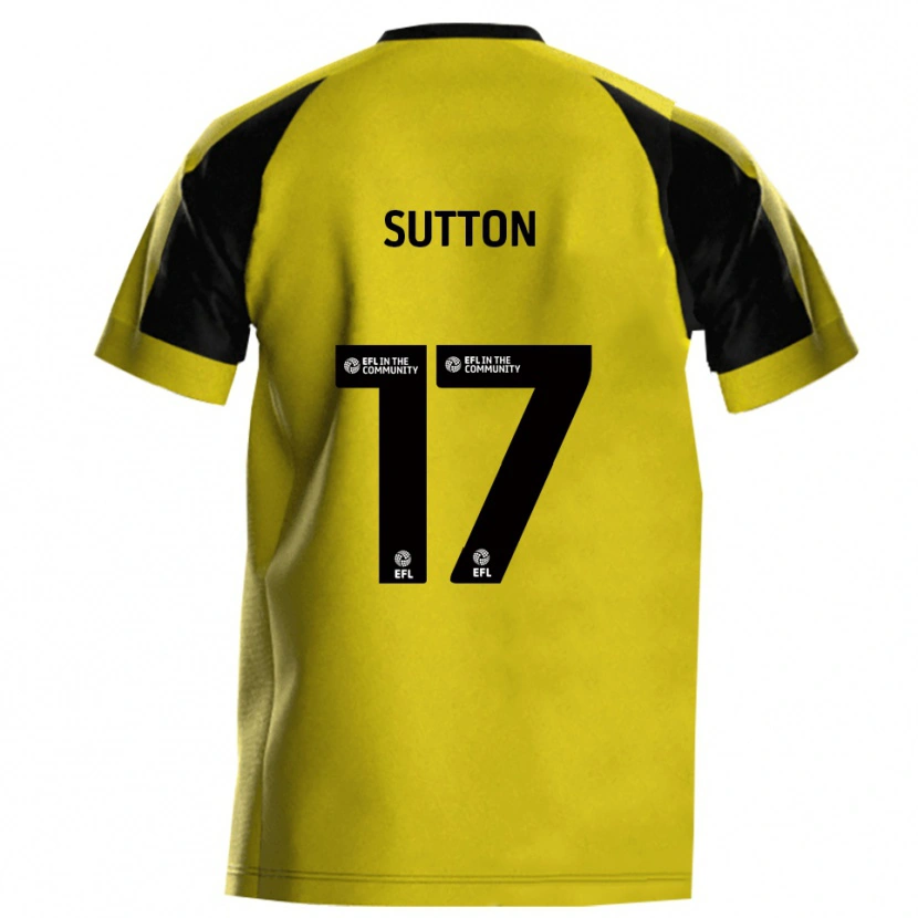 Danxen Kid Levi Sutton #17 Yellow Gray Home Jersey 2025/26 T-Shirt