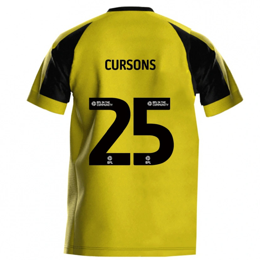 Danxen Kid Tom Cursons #25 Yellow Gray Home Jersey 2025/26 T-Shirt