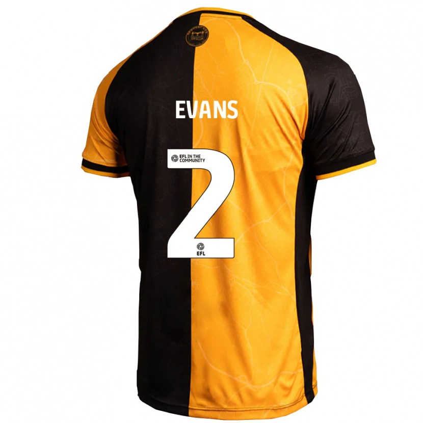 Danxen Kid Cameron Evans #2 Yellow Black Home Jersey 2025/26 T-Shirt