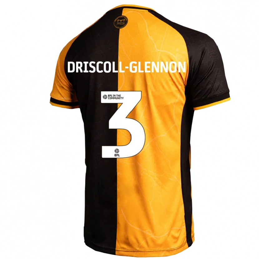 Danxen Kid Anthony Driscoll-Glennon #3 Yellow Black Home Jersey 2025/26 T-Shirt
