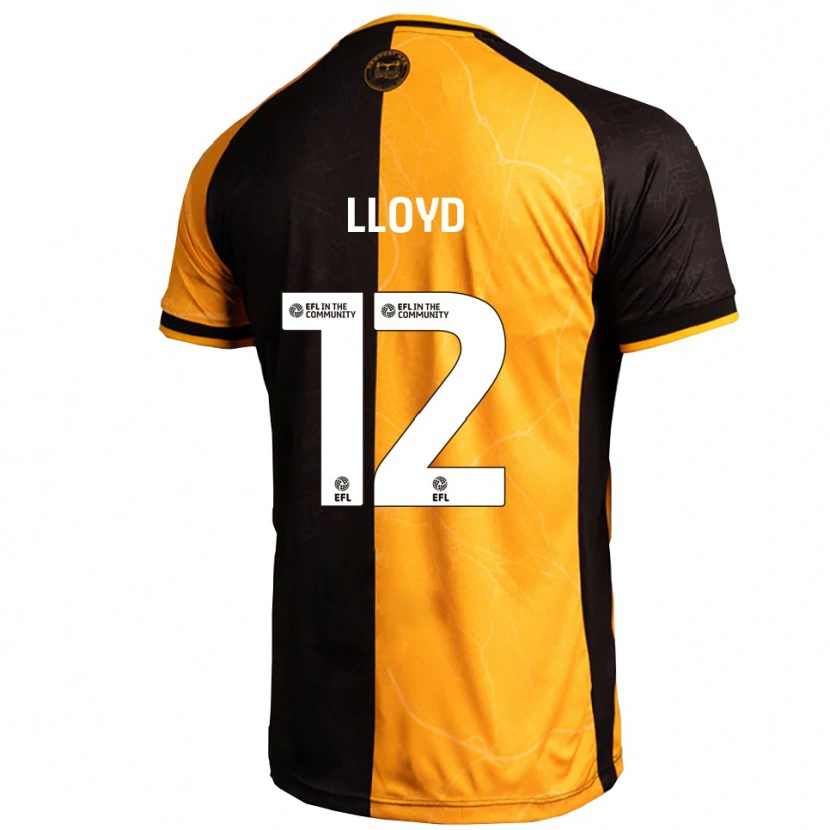 Danxen Kid Tomos Lloyd #12 Yellow Black Home Jersey 2025/26 T-Shirt