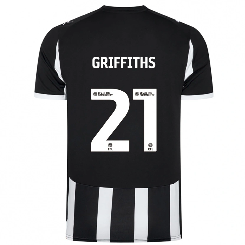 Danxen Kid Harry Griffiths #21 Black White Home Jersey 2025/26 T-Shirt