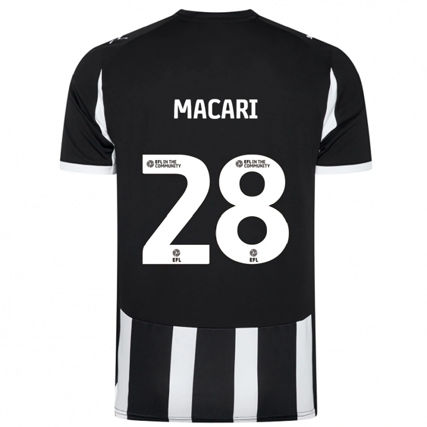 Danxen Kid Lewis Macari #28 Black White Home Jersey 2025/26 T-Shirt