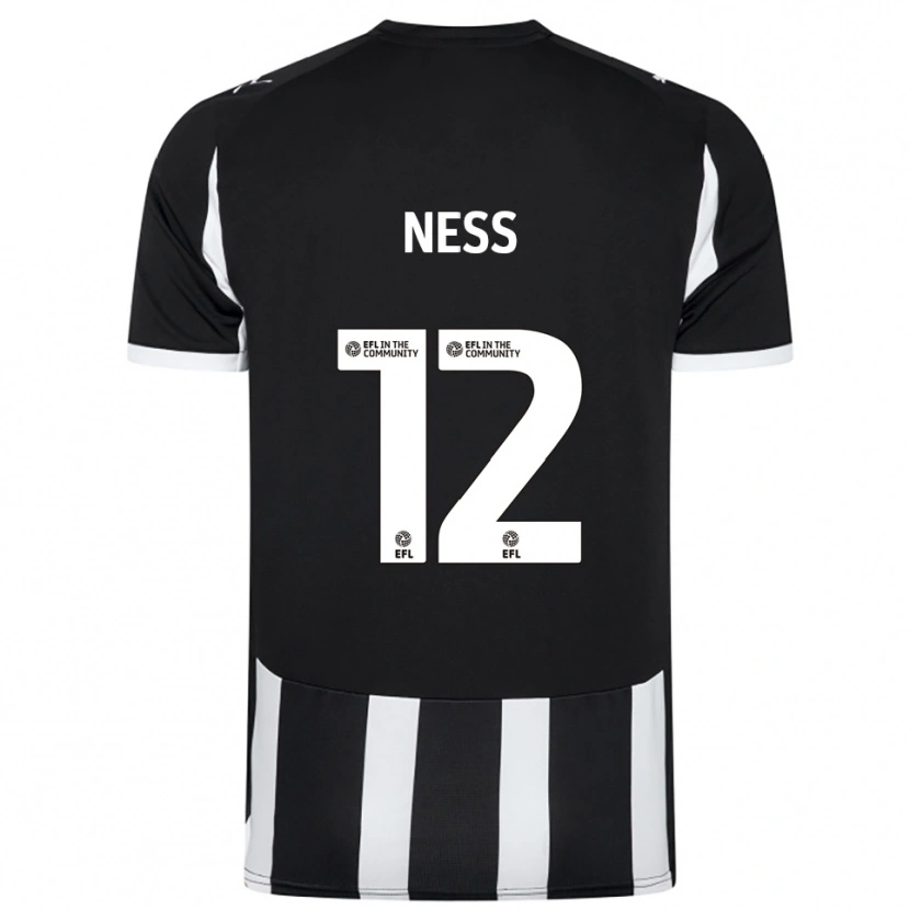 Danxen Kid Lucas Ness #12 Black White Home Jersey 2025/26 T-Shirt