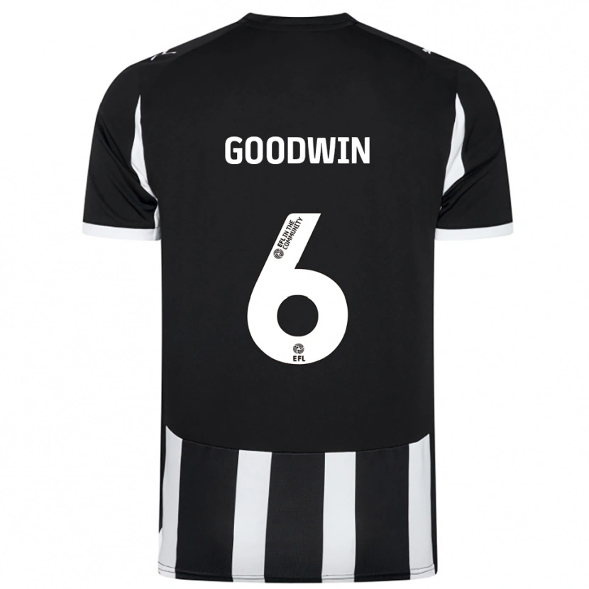 Danxen Kid Alfie Goodwin #6 Black White Home Jersey 2025/26 T-Shirt