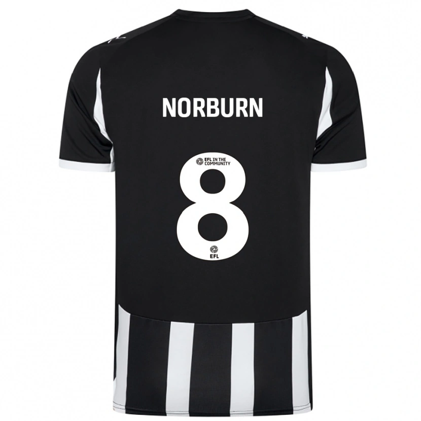 Danxen Kid Oliver Norburn #8 Black White Home Jersey 2025/26 T-Shirt