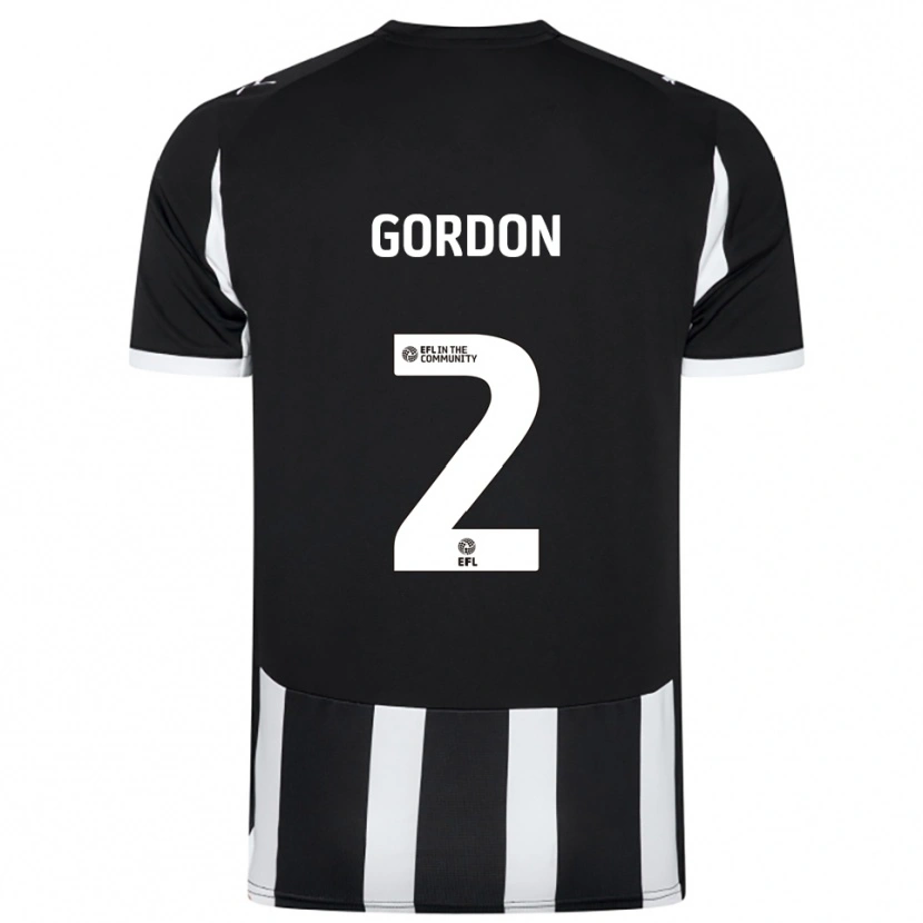 Danxen Kid Kellan Gordon #2 Black White Home Jersey 2025/26 T-Shirt