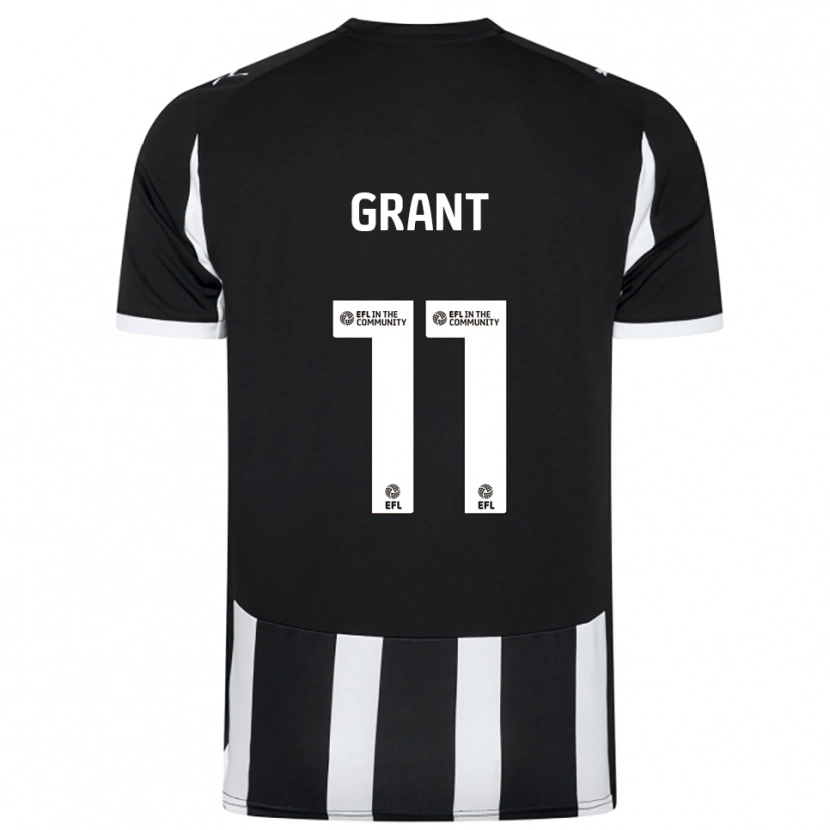 Danxen Kid Conor Grant #11 Black White Home Jersey 2025/26 T-Shirt