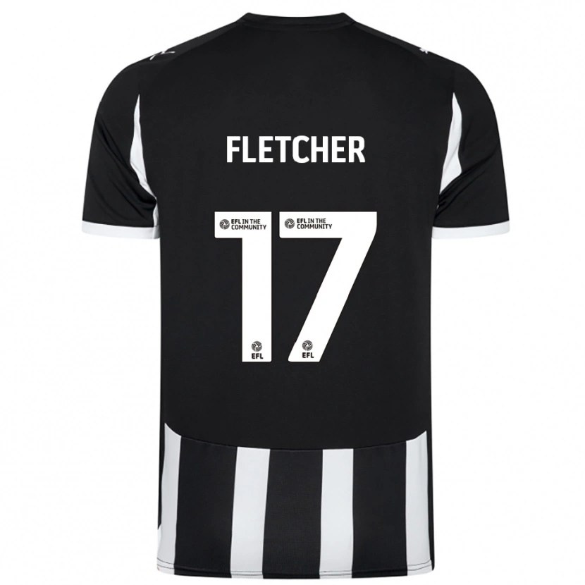 Danxen Kid Luca Fletcher #17 Black White Home Jersey 2025/26 T-Shirt