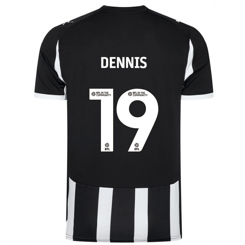 Danxen Kid Matthew Dennis #19 Black White Home Jersey 2025/26 T-Shirt