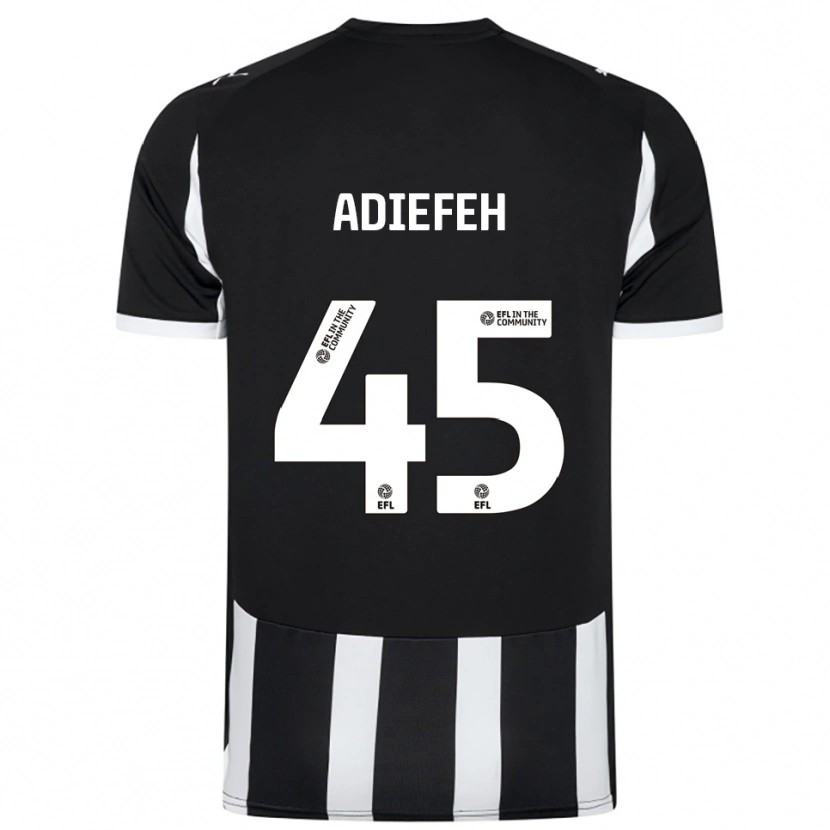 Danxen Kid Daniel Adiefeh #45 Black White Home Jersey 2025/26 T-Shirt