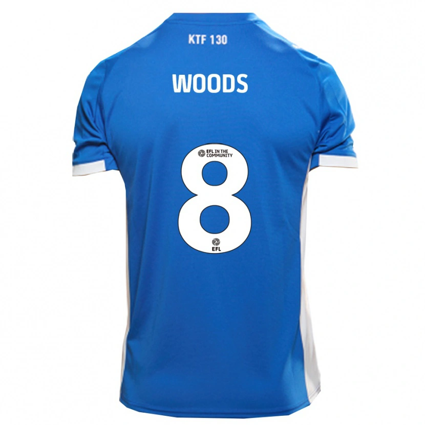 Danxen Kid Ryan Woods #8 Blue White Home Jersey 2025/26 T-Shirt