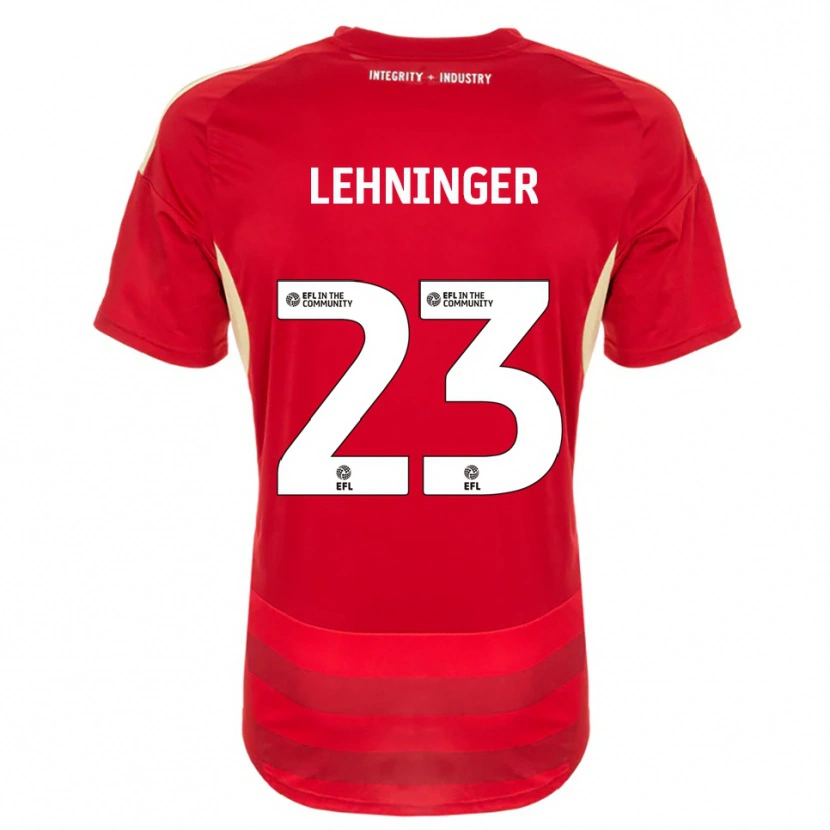 Danxen Kid Saskia Lehninger #23 Red White Home Jersey 2025/26 T-Shirt